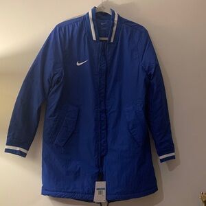 Nike Women's Royal Blue Long Bomber Jacket